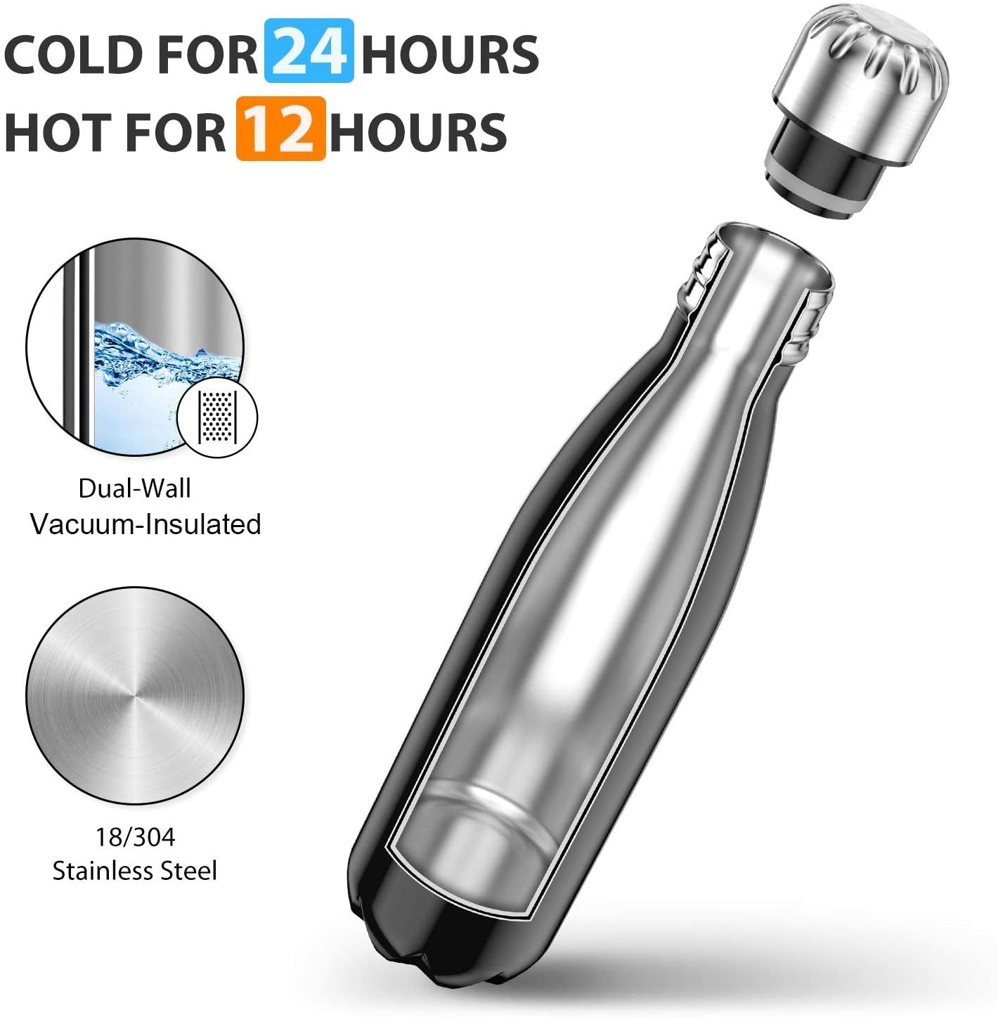 American Flag The CEO 17oz Stainless Steel Water Bottle
